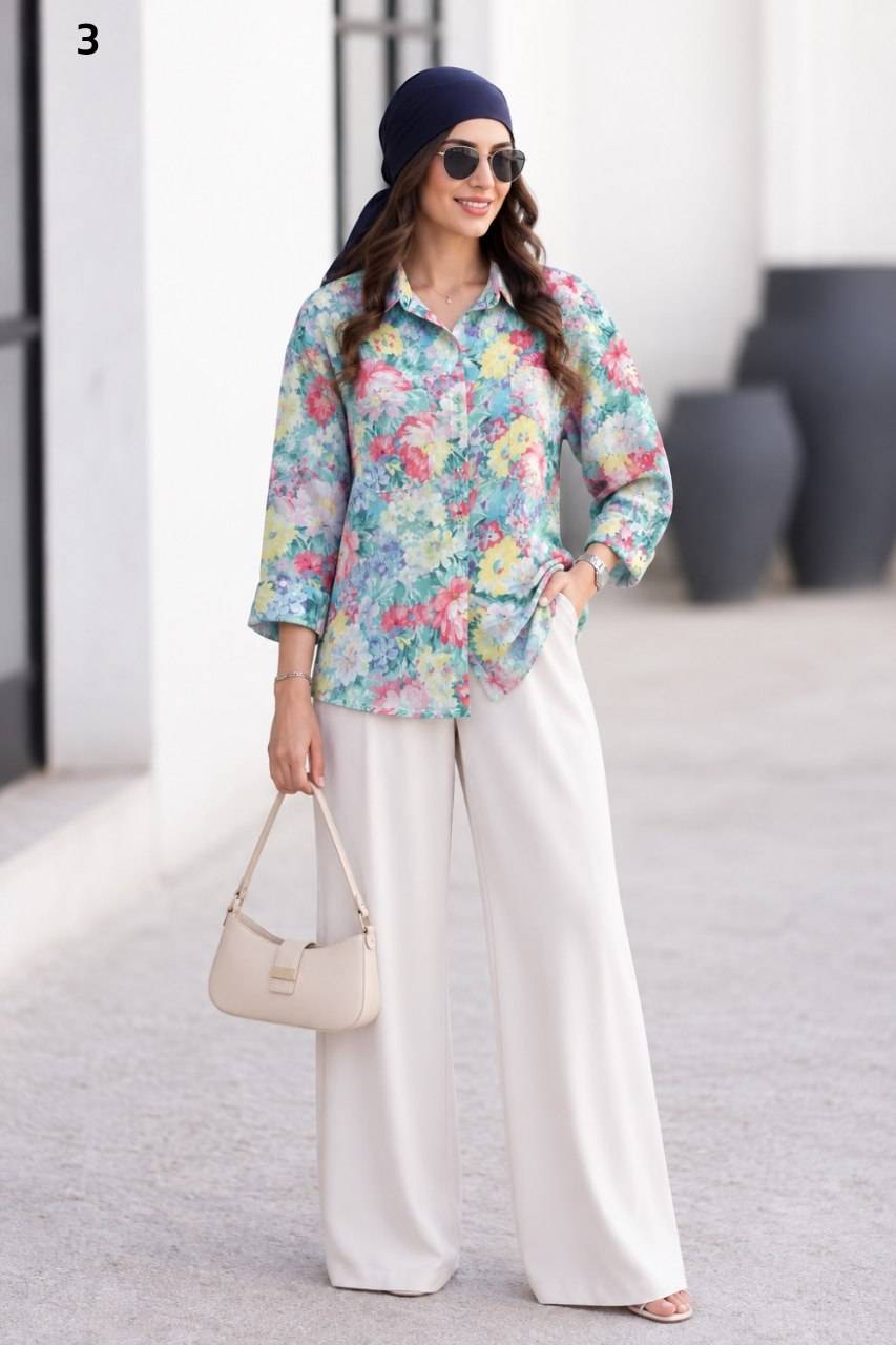 شومیز نوا تنخور زیبا و شیک ❤️🎀کد 22423 ترمه