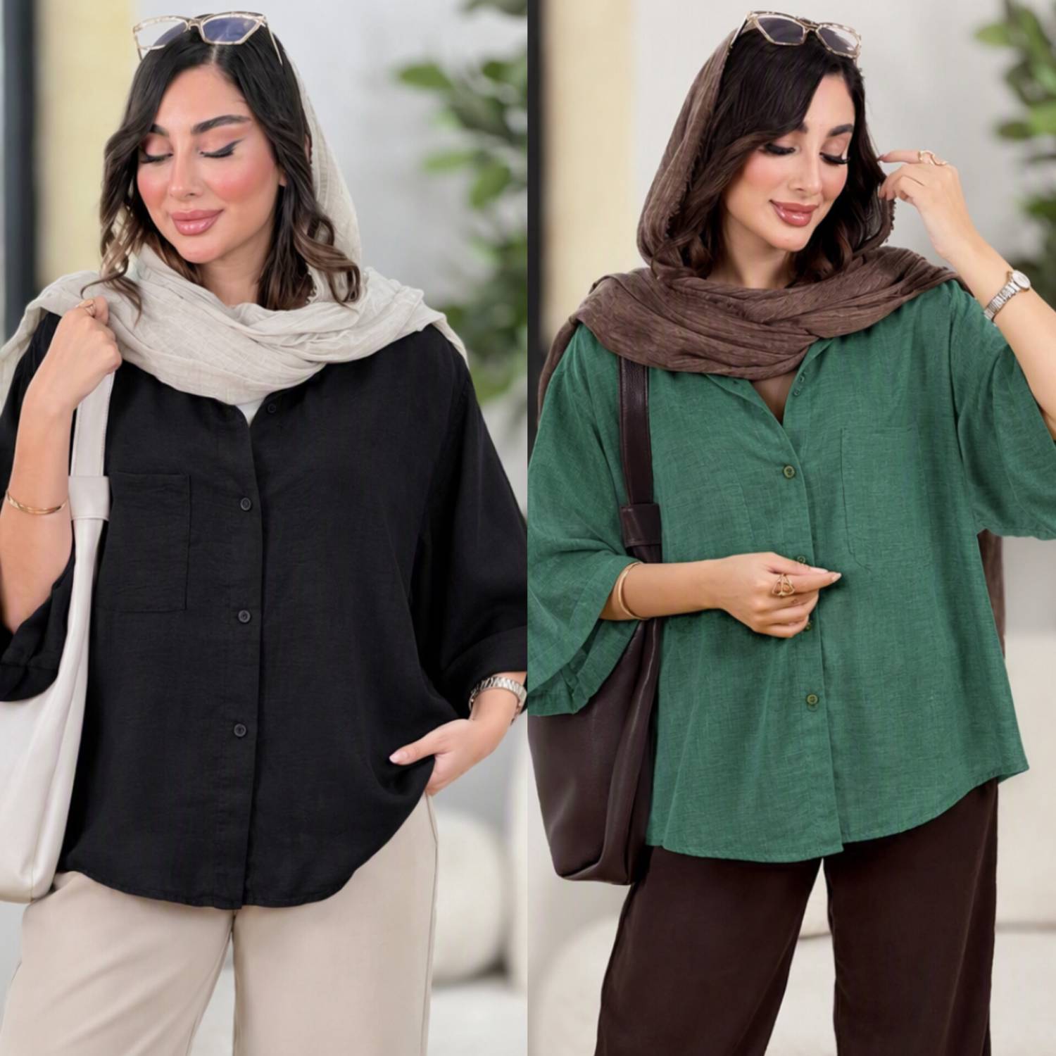 شومیز مانتویی سارا ❤️🎀کد 22415 کلار