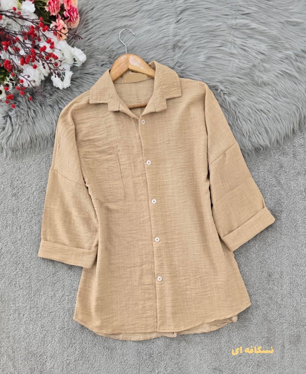 شومیز مانتویی سارا ❤️🎀کد 22415 کلار