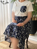 تیشرت و دامن درجه یک تمام نخ 🌈💞۲۲۴۳۱ نفیس