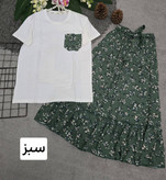 تیشرت و دامن درجه یک تمام نخ 🌈💞۲۲۴۳۱ نفیس
