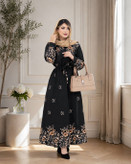 پیراهن بلند یقه چین گلشیفته🥰♥🌹کد 468 حدیث