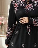پیراهن بلند یقه چین گلشیفته🥰♥🌹کد 468 حدیث