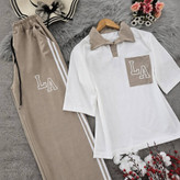 ست تیشرت شلوار LA🫀🥰کد22468 کلار