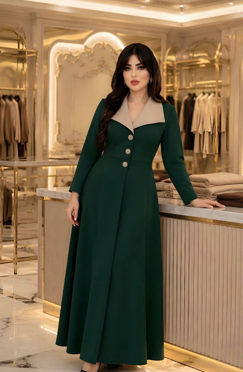 پیراهن بلند زهره با جنس مازراتی😍🌹👌🏻کد 9796 ناز