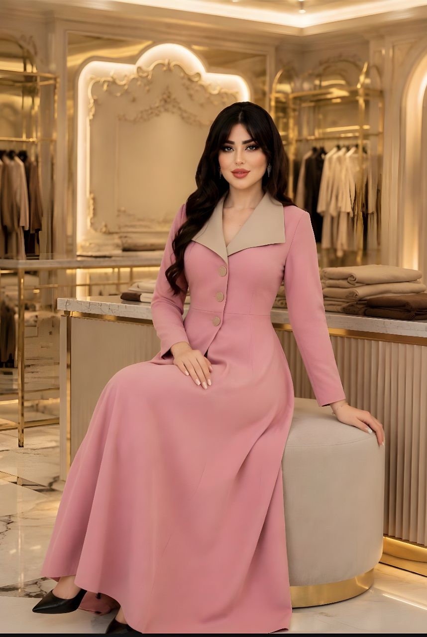 پیراهن بلند زهره با جنس مازراتی😍🌹👌🏻کد 9796 ناز