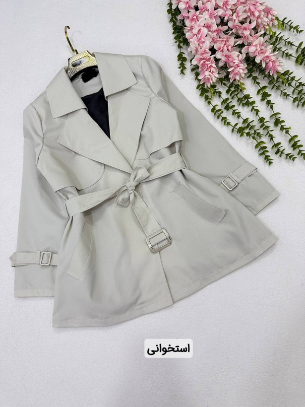 مانتو بارونی ازمیر جیب دار😎👌🏻کد 22550 طاها