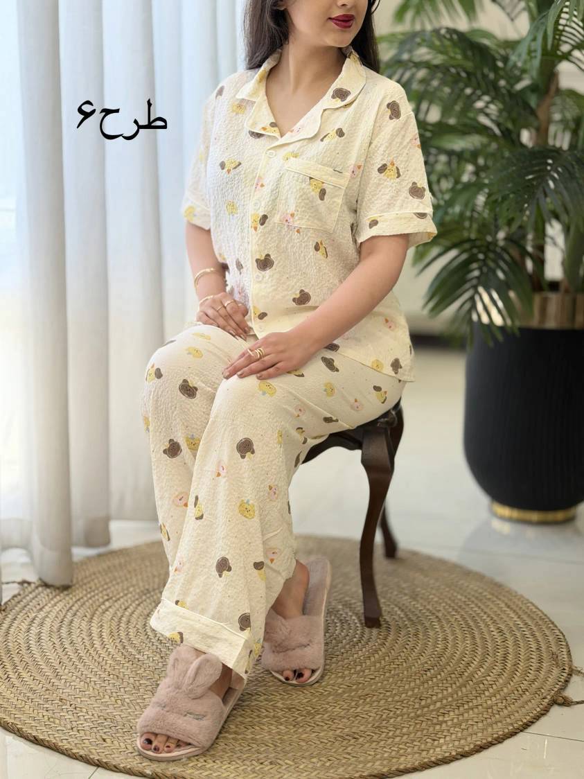 ست بلوز و شلوار هانا 🌿 با رنگ بندی و کیفیت عالی ✅ الیش21724