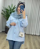 مانتو لنین دو جیب ستاره🥰✨کد 21665 سارین