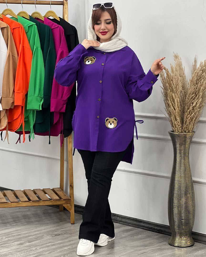شومیز استیکر خرس داکرون با کیفیت 🎀💞🌈۱۷۹۸۹ نفیس