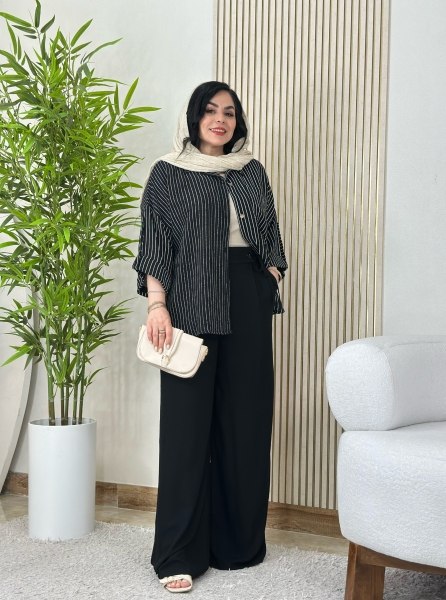 ست شومیز شلوار مهسون🥰♥کد 5357 طاها