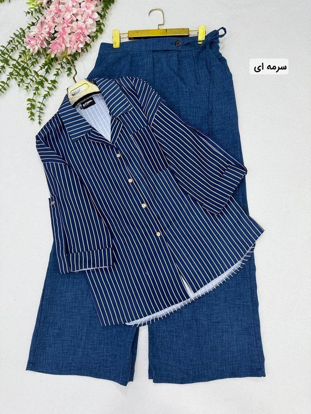 ست شومیز شلوار مهسون🥰♥کد 5357 طاها