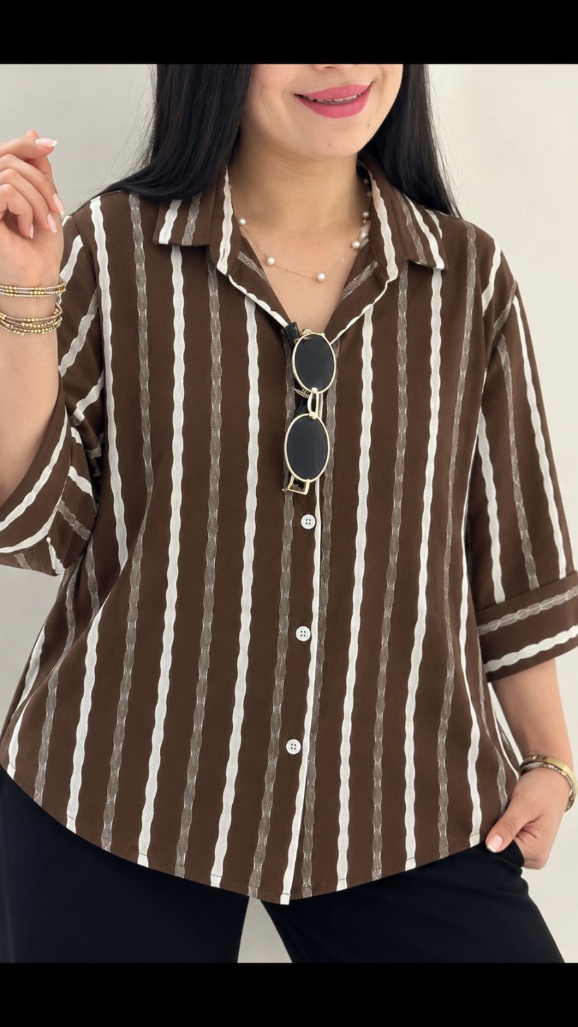 شومیز طهورا نیو 🫀🥰کد 15603 ترمه