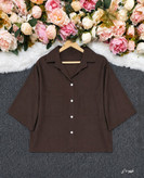 شومیز مانتویی ترانه با کیفیت پارچه عالی😍♥کد 22635 آرات