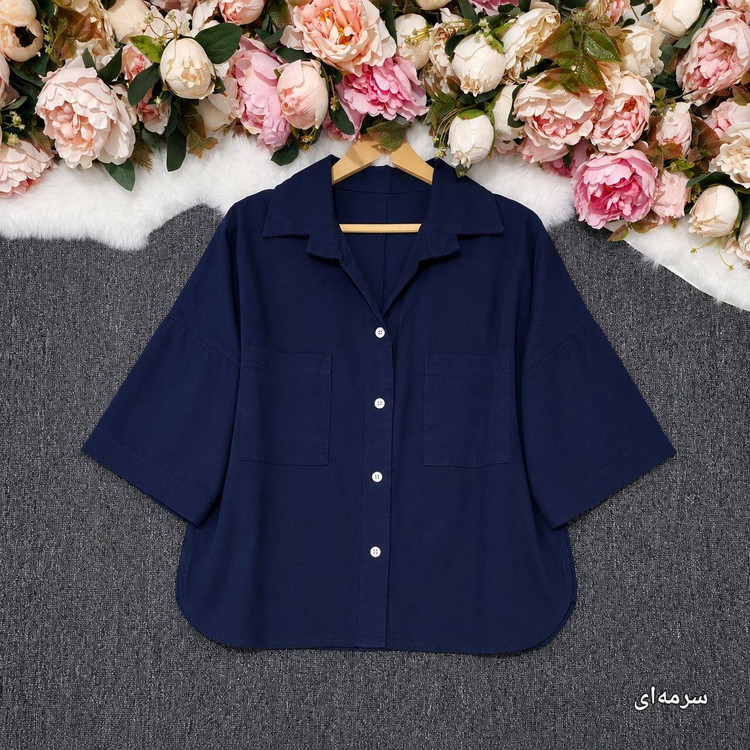 شومیز مانتویی ترانه با کیفیت پارچه عالی😍♥کد 22635 آرات
