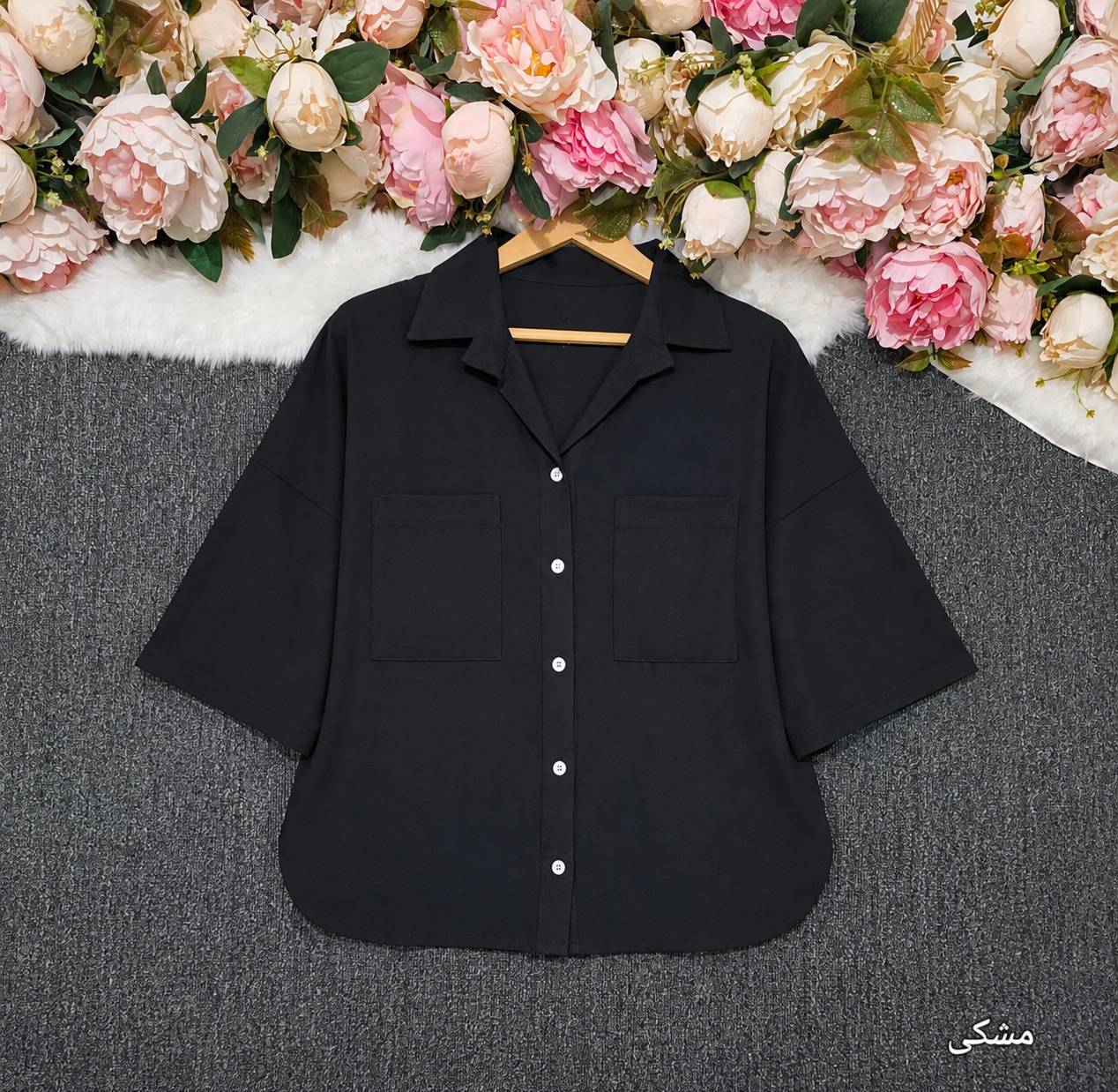 شومیز مانتویی ترانه با کیفیت پارچه عالی😍♥کد 22635 آرات