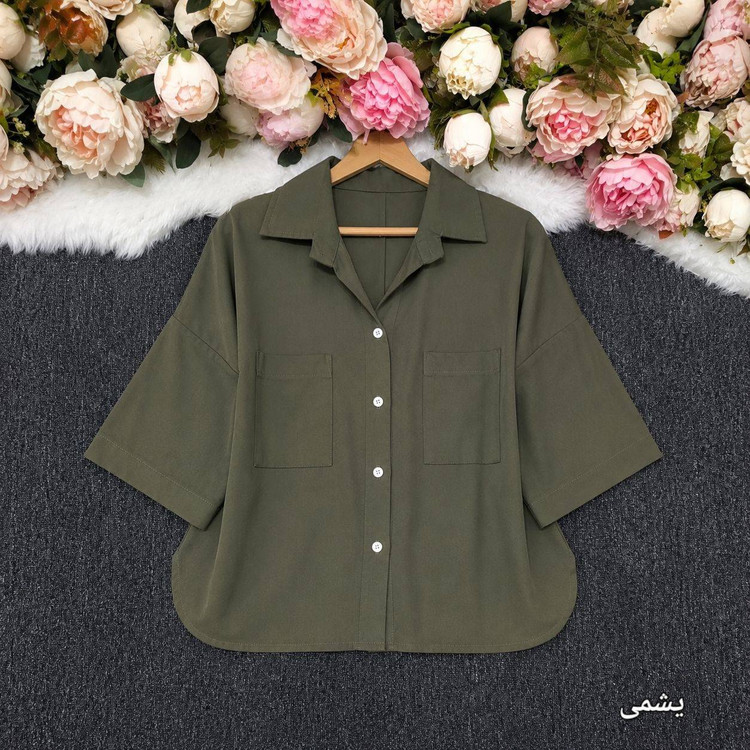 شومیز مانتویی ترانه با کیفیت پارچه عالی😍♥کد 22635 آرات