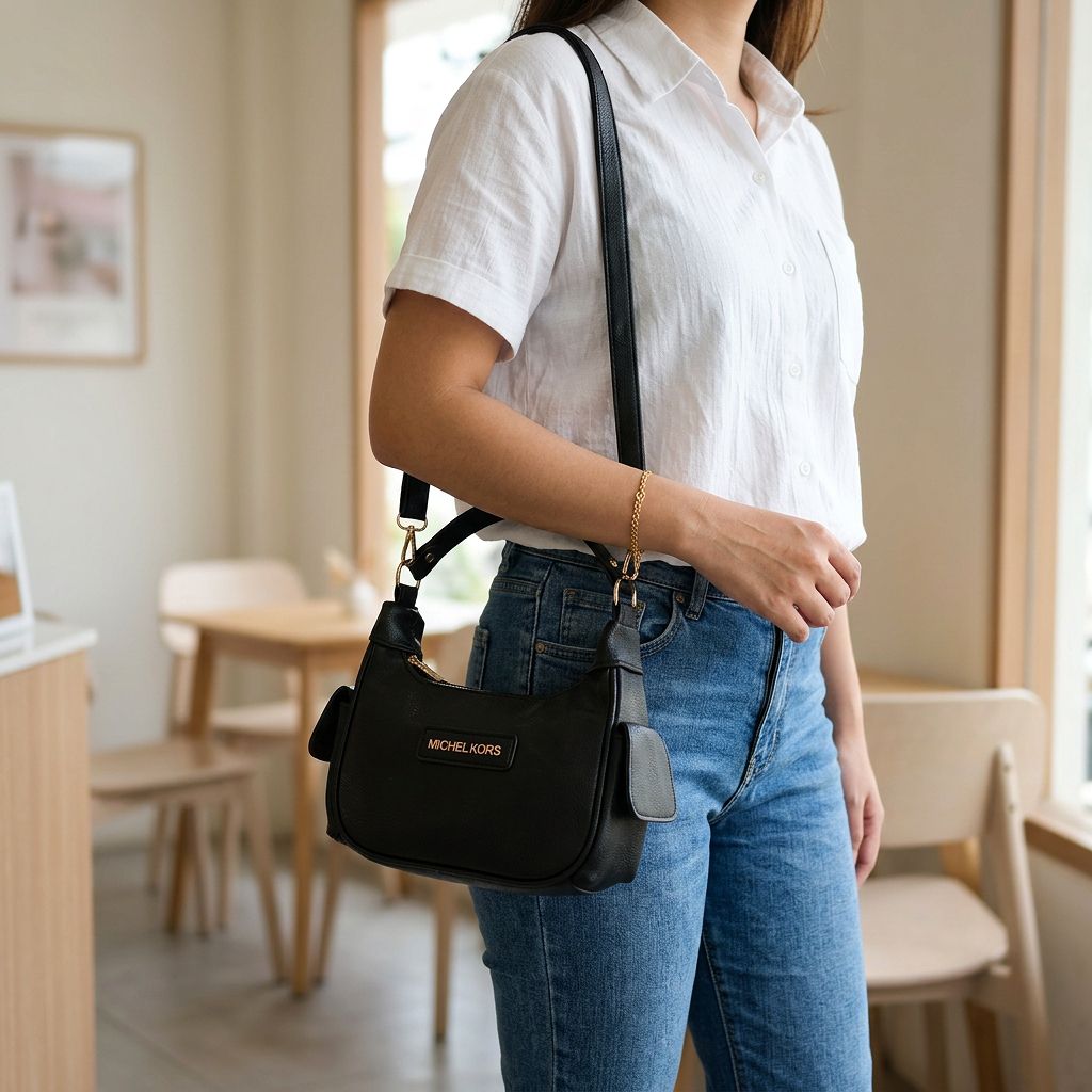 کیف مایکل کورس با جنس شرانگ خارجی😎👌🏻✅کد 13990 سینو