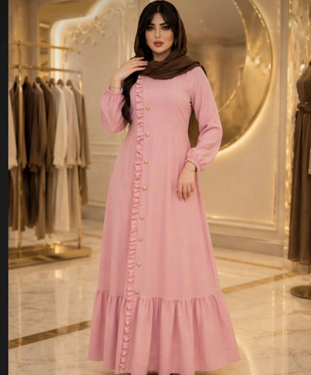 پیراهن بلند چین دار افسانه😍👌🏻کد 21940 ناز