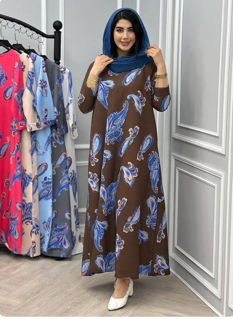 پیراهن غزل زیبا و شیک 🥰🎀کد 7629 ماه