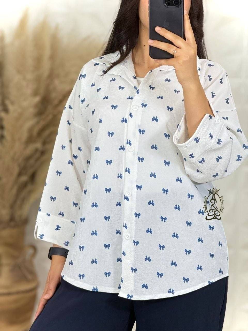 شومیز جذاب پاپیون 🎀❤️شهرزاد