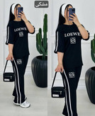 ست تیشرت و شلوار loewe🌈با رنگبندی و کیفیت عالی ✅ شایسته۲۶۵۱