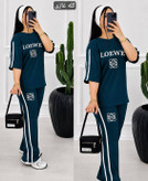ست تیشرت و شلوار loewe🌈با رنگبندی و کیفیت عالی ✅ شایسته۲۶۵۱