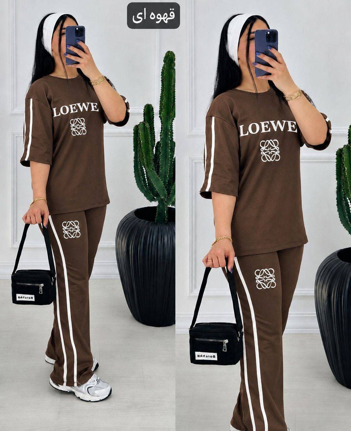 ست تیشرت و شلوار loewe🌈با رنگبندی و کیفیت عالی ✅ شایسته۲۶۵۱