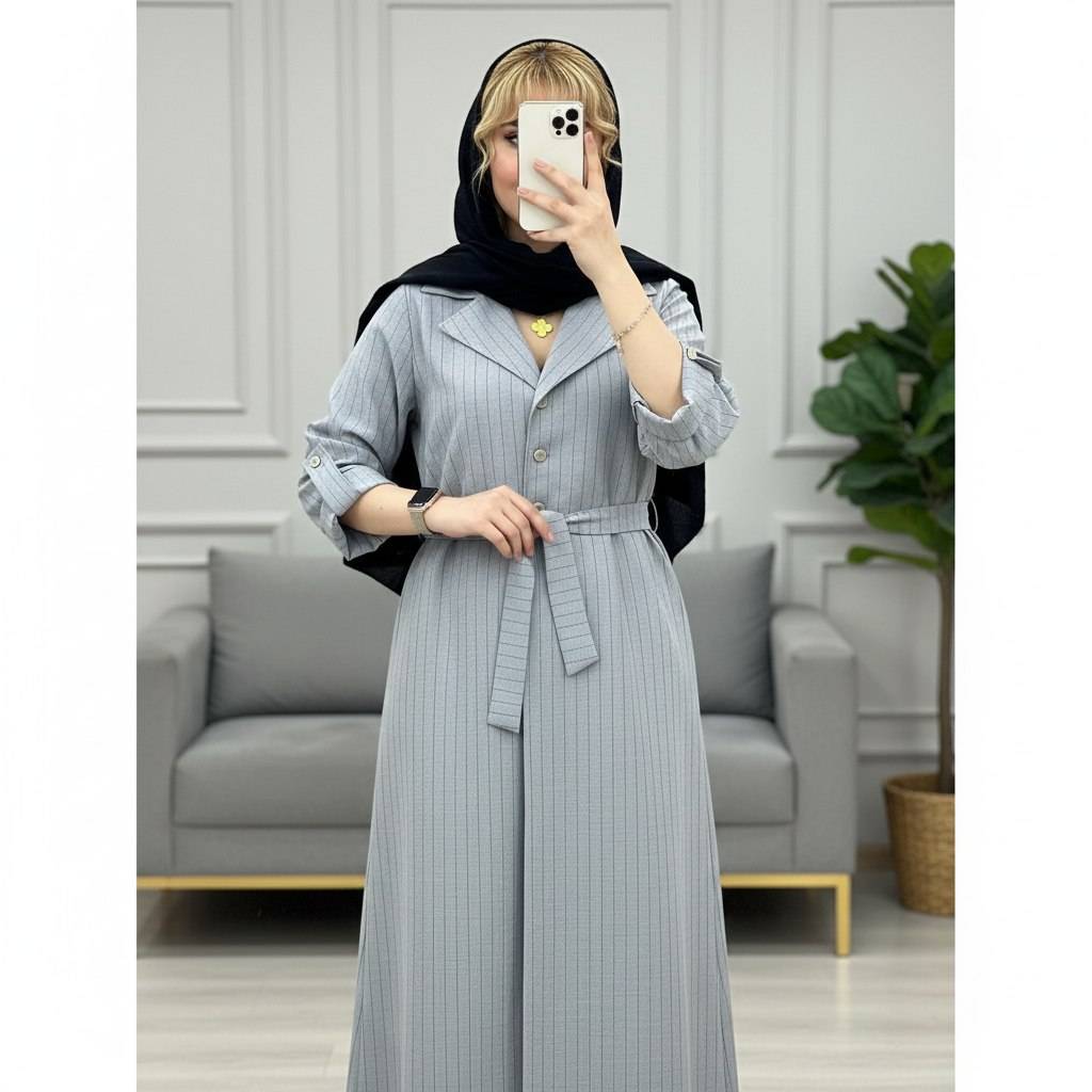 کفتان ندا 🌿 با رنگ بندی و کیفیت عالی ✅پری بانو39719