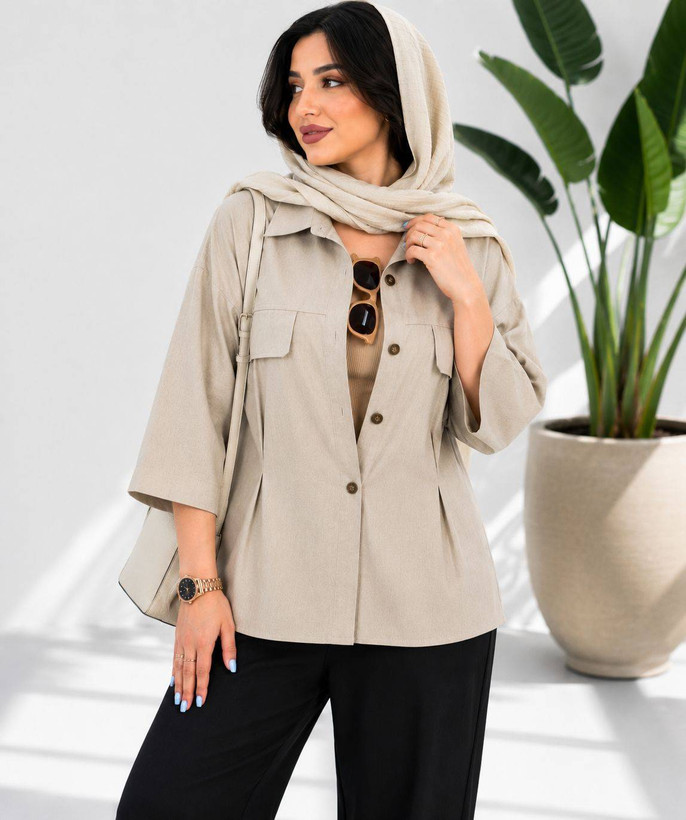 شومیز تنسل پری2368 🌼 با رنگ بندی و کیفیت عالی✅ تتیس22638