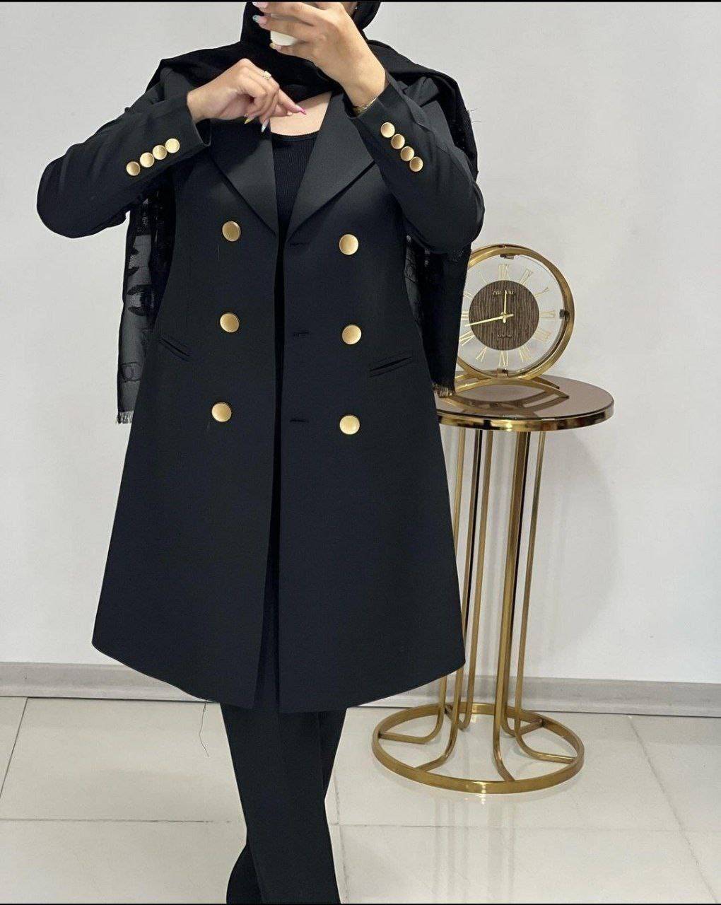 مانتو شلوار اداری مزونی دوز الماس ❤️🥰کد745 آدراپانا