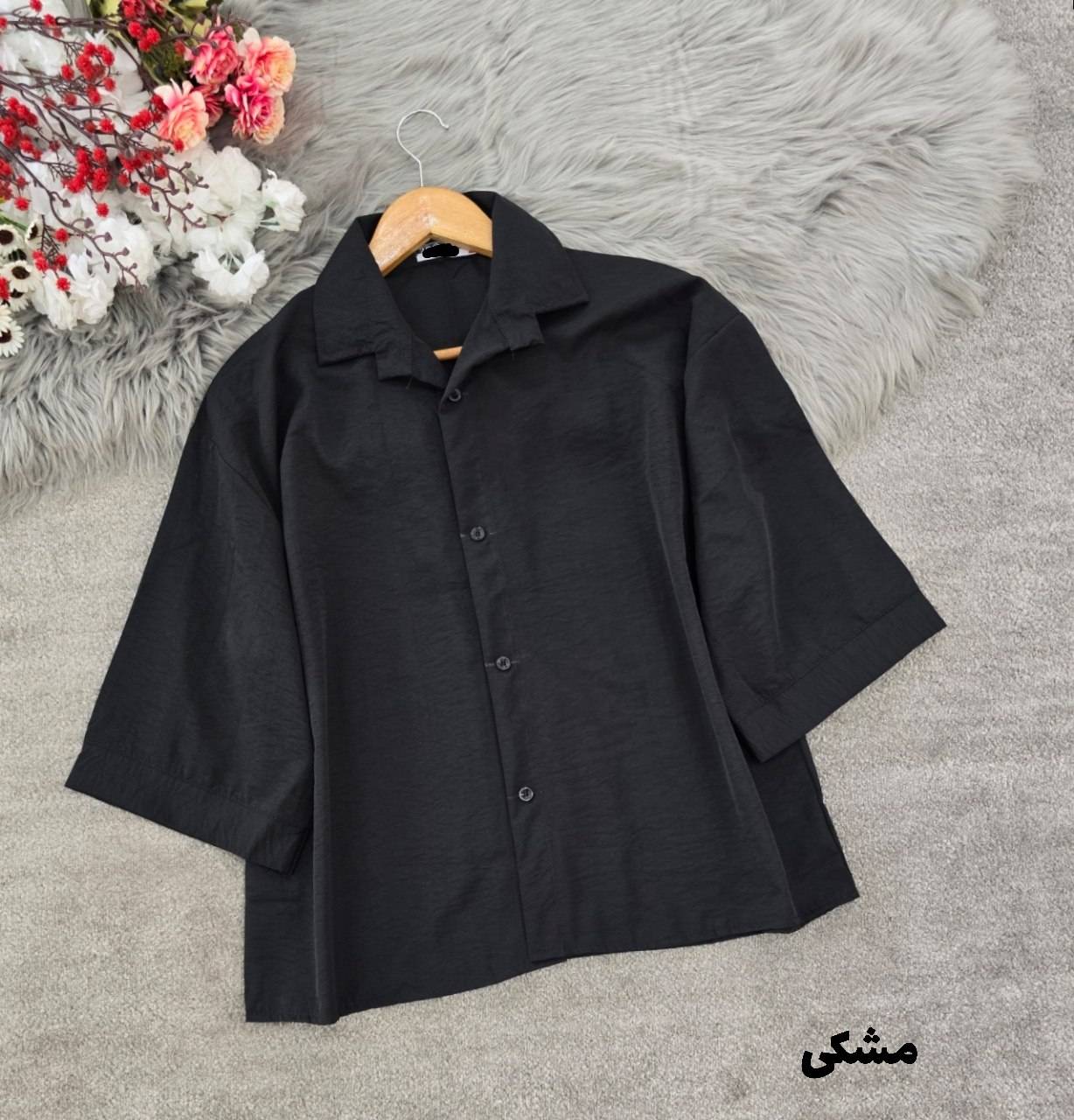 شومیز سیلک باکسی 🎀🫀کد 22722 کلار