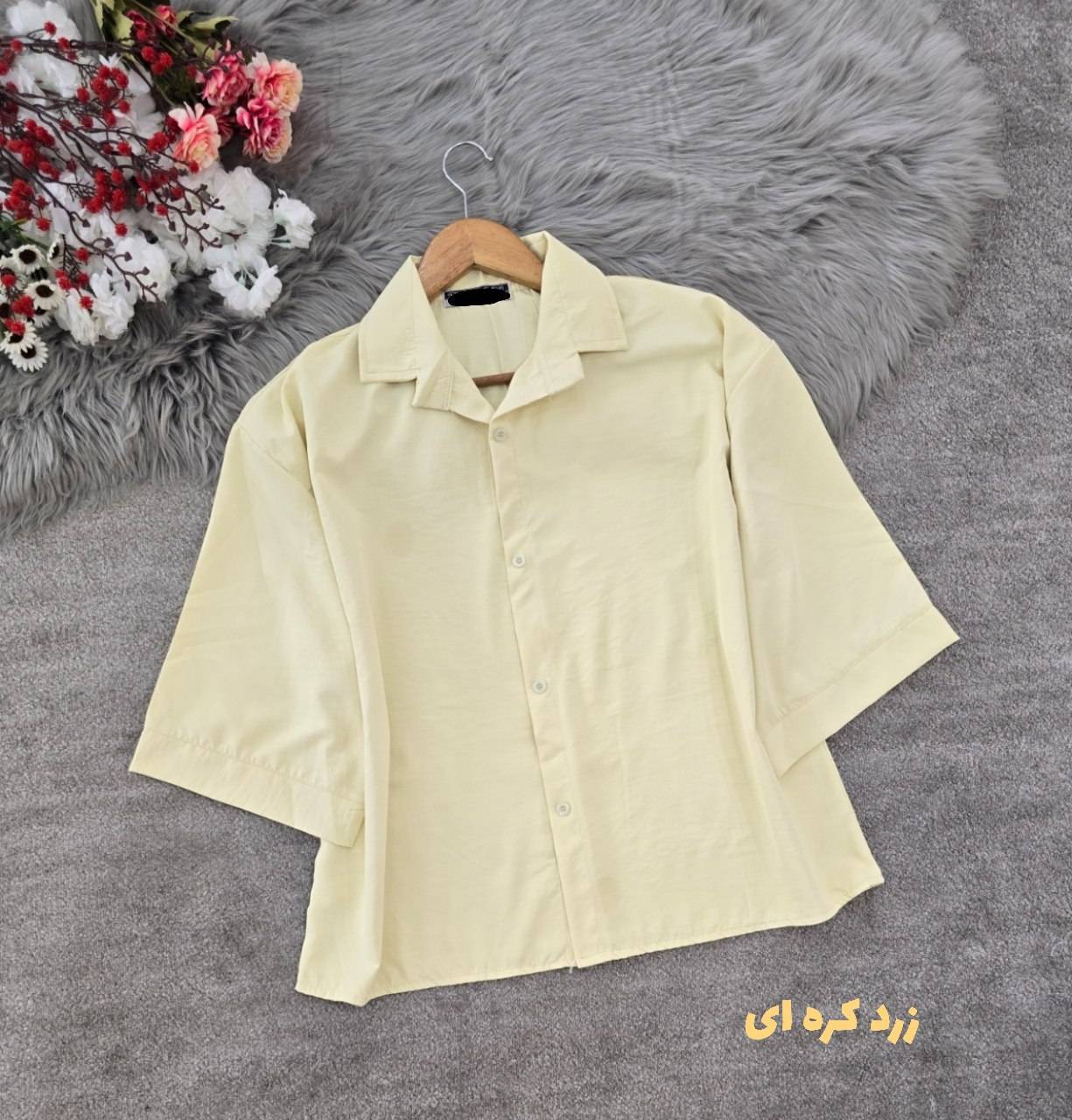 شومیز سیلک باکسی 🎀🫀کد 22722 کلار