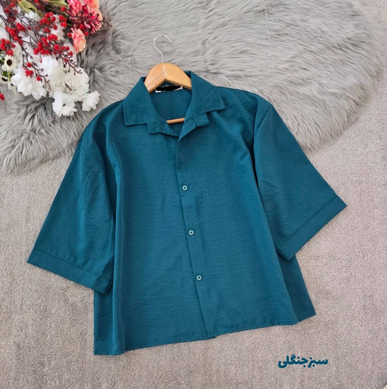 شومیز سیلک باکسی 🎀🫀کد 22722 کلار