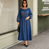 پیراهن گلدوزی نگار🌿 با رنگبندی و کیفیت عالی ✅والی19460