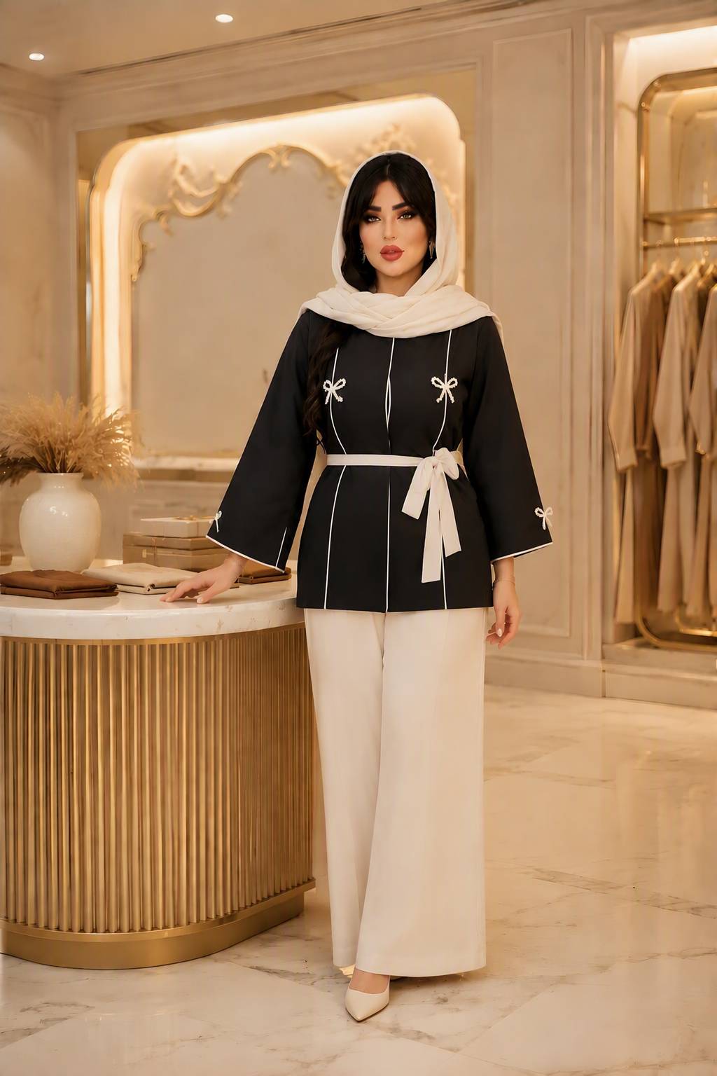 ست مانتو شلوار گشنا در رنگبندی🥰♥کد 22690 ناز