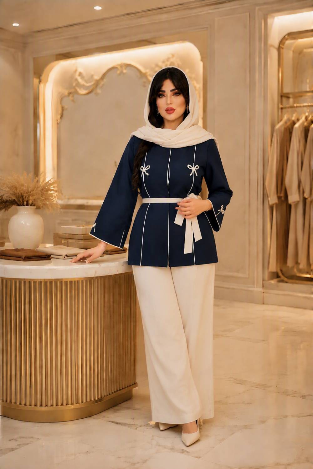ست مانتو شلوار گشنا در رنگبندی🥰♥کد 22690 ناز