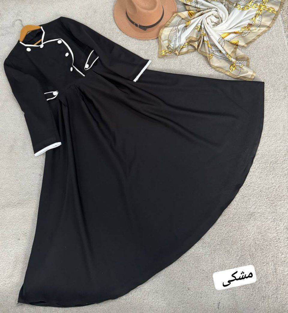 پیراهن بلند دامن کلوش آذین جنس مازراتی🥰♥کد 20951 ناز