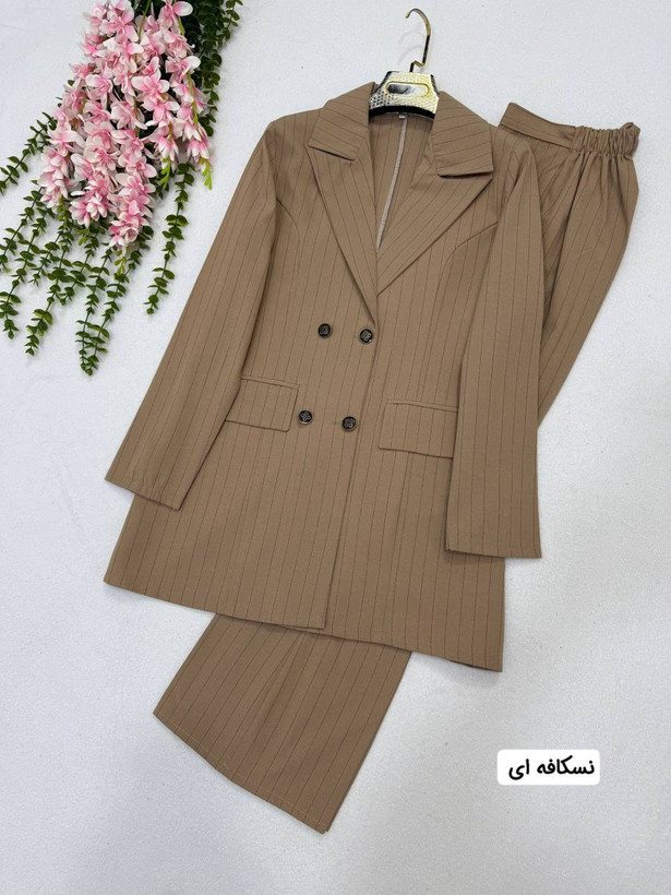کت و شلوار مدل مهرو جنس کتان پلاس😍👌🏻کد 1459 طاها