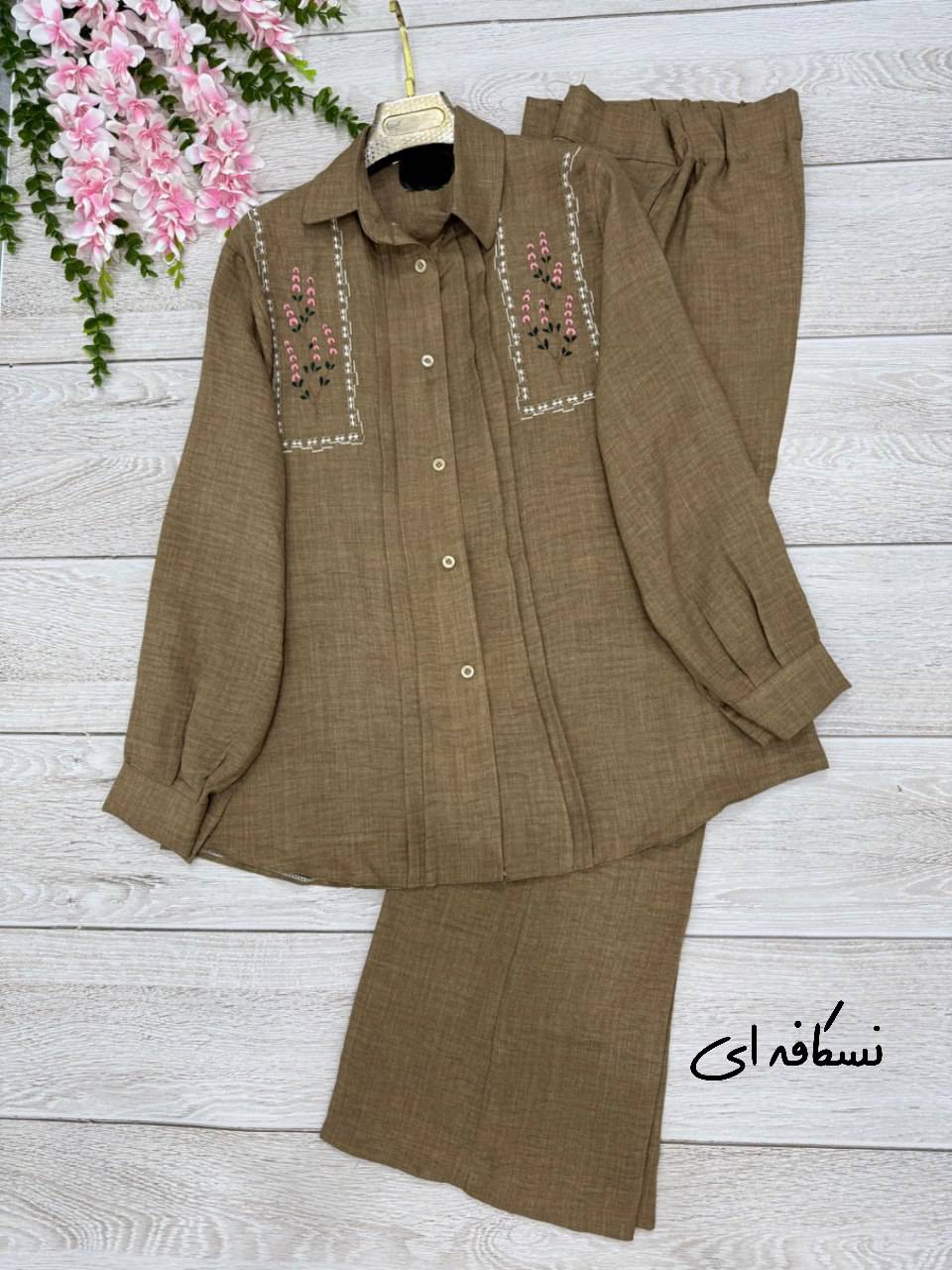 ست شومیز شلوار رعنا در رنگبندی🥰♥کد 22045 طاها