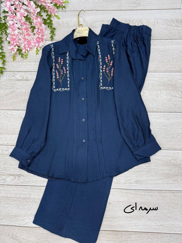 ست شومیز شلوار رعنا در رنگبندی🥰♥کد 22045 طاها