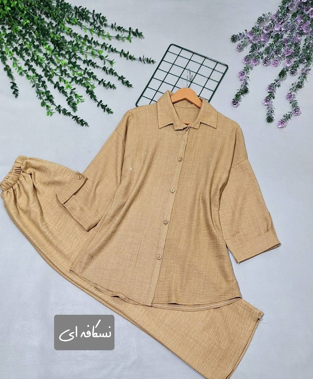 ست شومیز و شلوار نگینی ❤️🫀کد687 آدراپانا