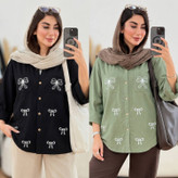 شومیز گلدوزی بارانا🌿با رنگ بندی و کیفیت عالی ✅والی22189
