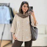 شومیز گلدوزی بارانا🌿با رنگ بندی و کیفیت عالی ✅والی22189