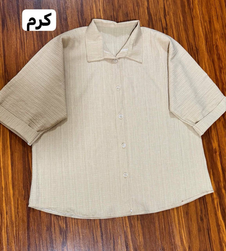 شومیز باکسی پناه 🌿 با رنگ بندی و کیفیت عالی ✅چیچک22918