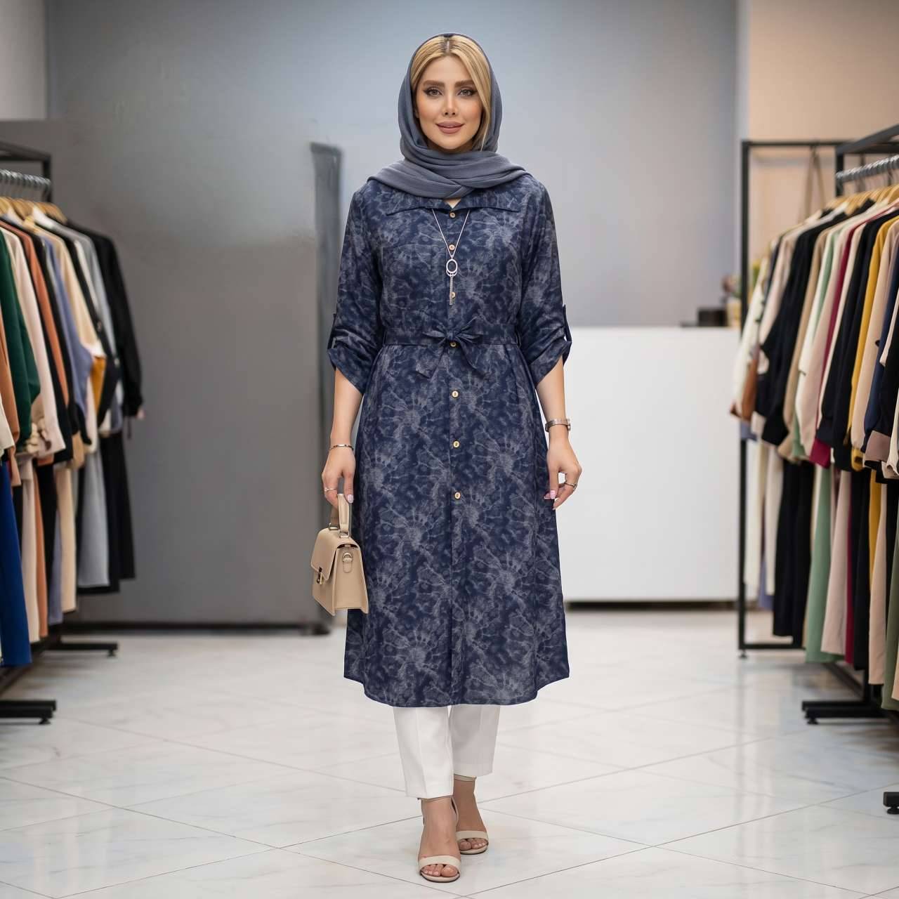 مانتو گازوئیلی آوینا ✅با رنگ بندی و کیفیت عالی ✅والی21038