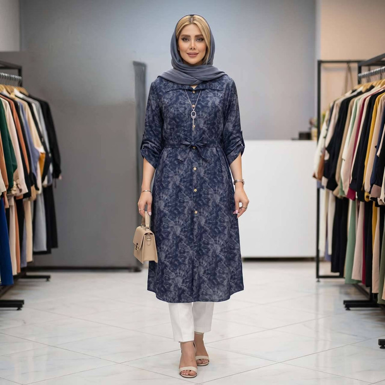 مانتو گازوئیلی آوینا ✅با رنگ بندی و کیفیت عالی ✅والی21038