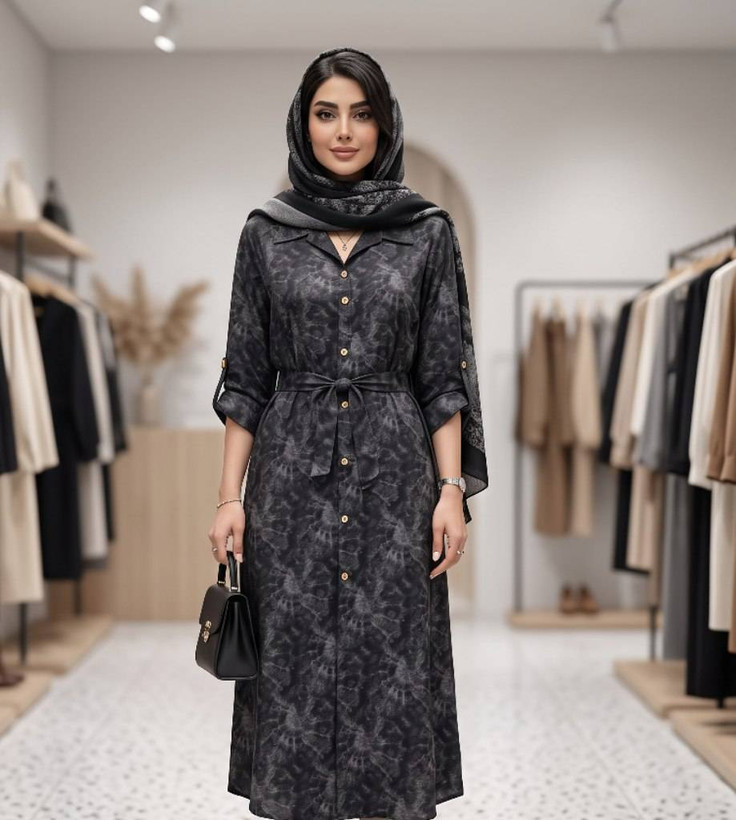 مانتو گازوئیلی آوینا ✅با رنگ بندی و کیفیت عالی ✅والی21038