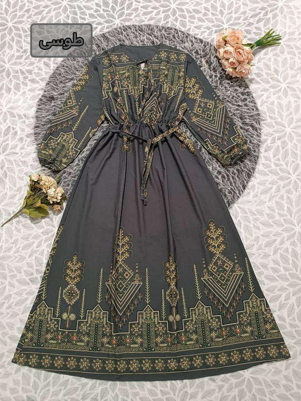 پیراهن کتیبه کلوش بوگاتی اعلا در رنگ بندی 🎀 🎀 کد۳۱۵۸ دلتا