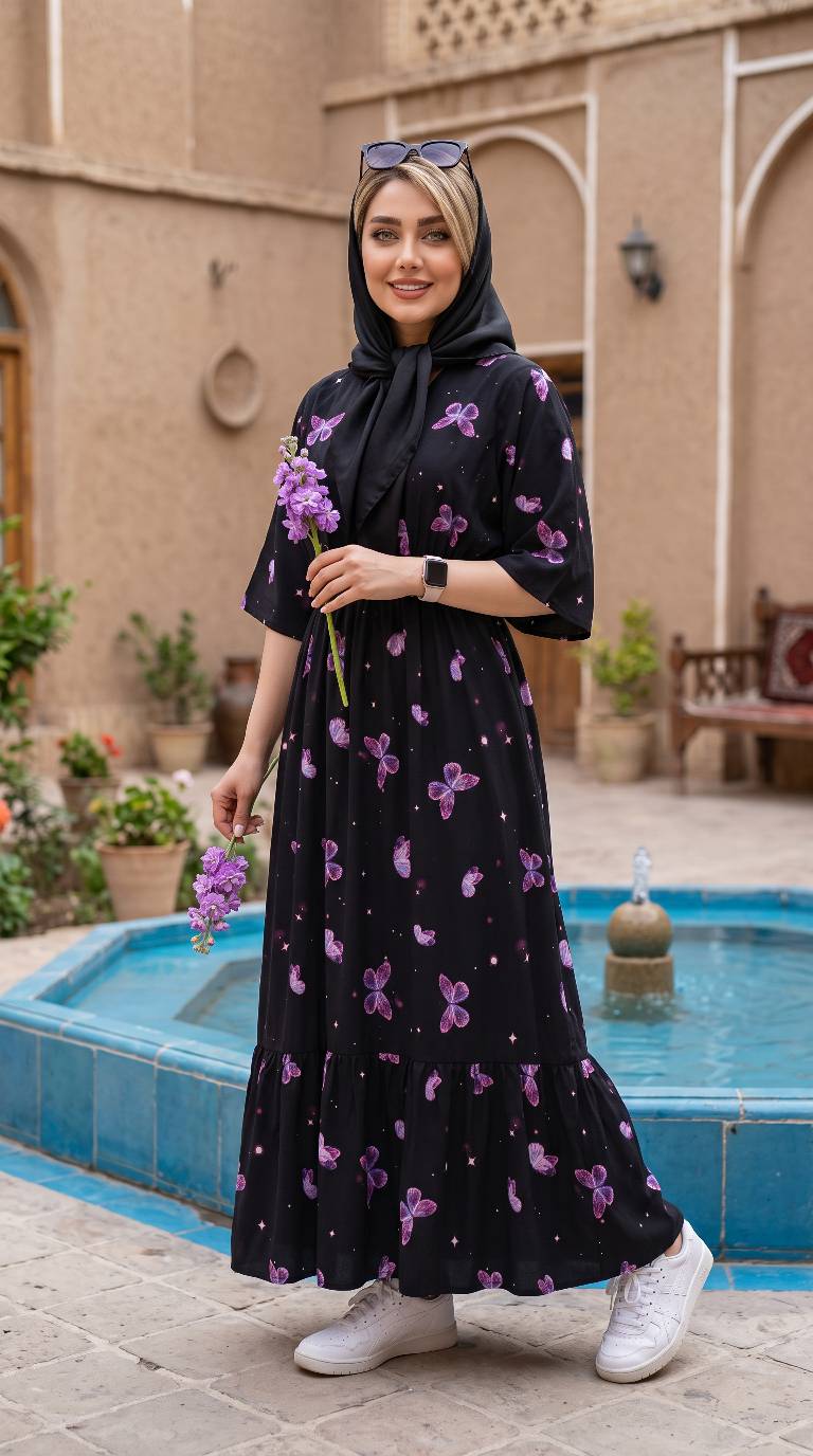 پیراهن کیمونو سوپر کلوش سوپرسافت با لطافت بالا در رنگبندی 🎀 🎀 کد ۲۰۸۳۱ دلتا